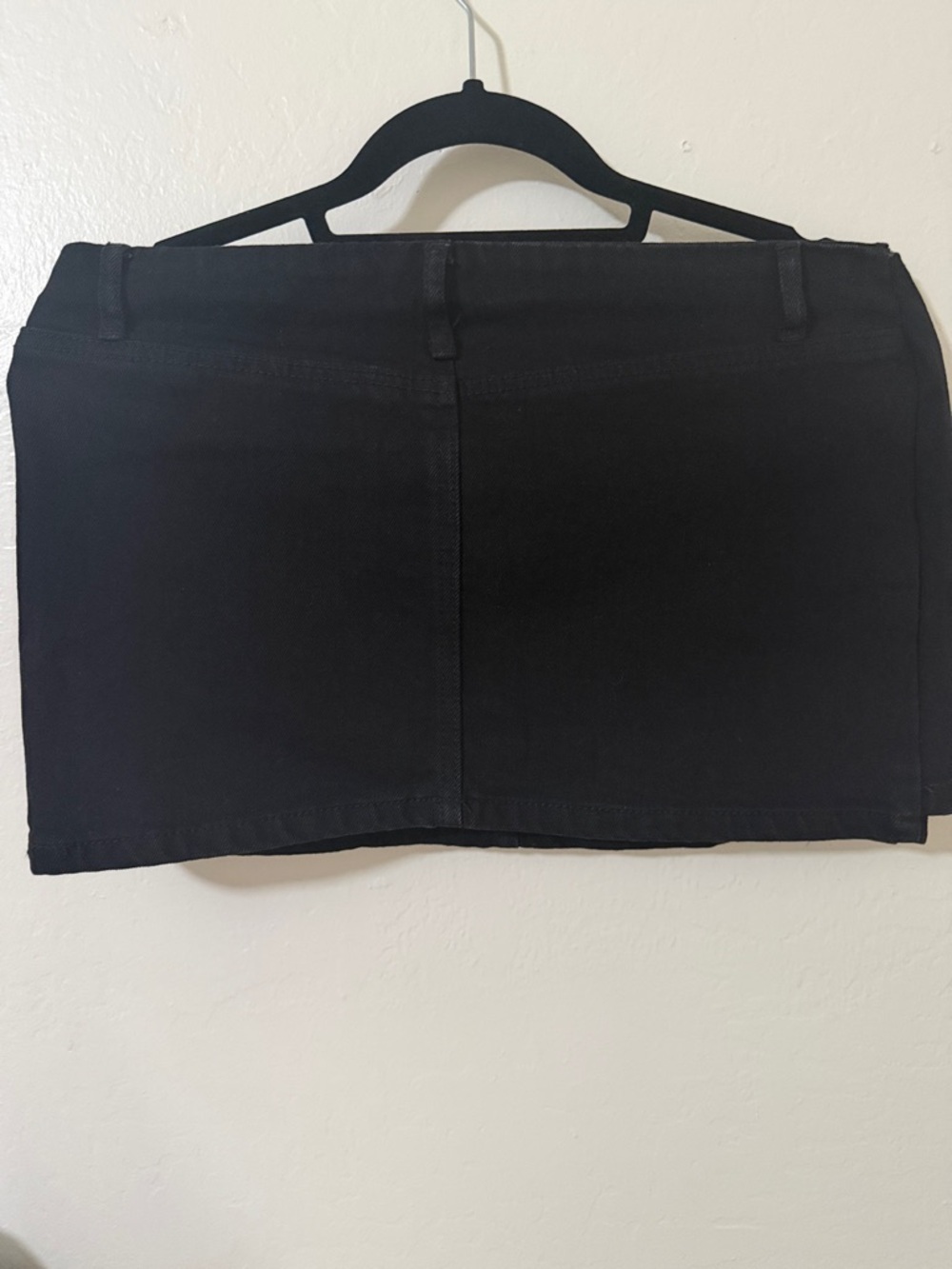 Fashion Nova Black Mini Skirt with Oversized Gold Buckle - Picture 5 of 5